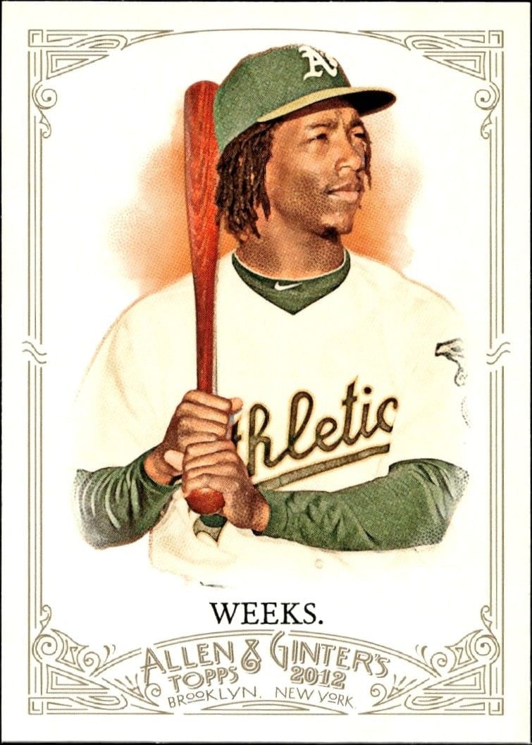 2012 Topps Allen & Ginter Jemile Weeks #186 trading card