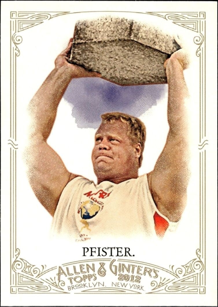 Phil Pfister 2012 Topps Allen & Ginter #198 Baseball Trading Card - Front 2012 Topps Allen & Ginter Phil Pfister #198 baseball trading card front