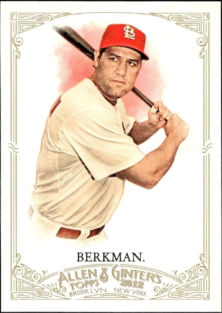Lance Berkman 2012 Topps Allen & Ginter #189 Baseball Trading Card - Front 2012 Topps Allen & Ginter Lance Berkman #189 baseball trading card front