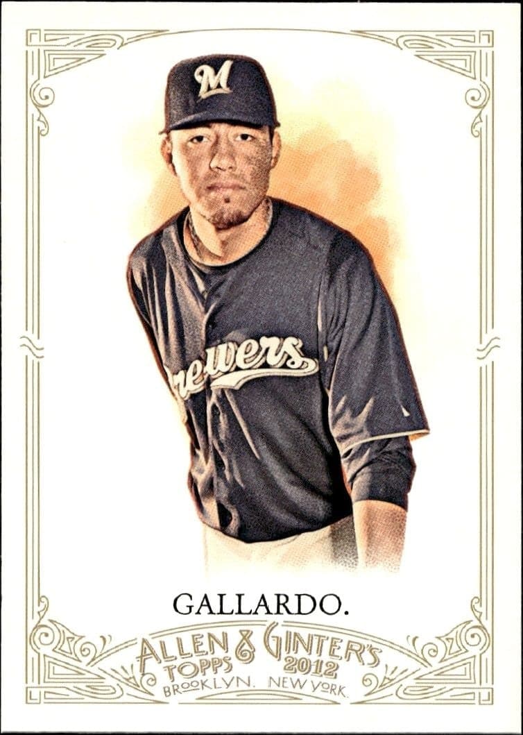 2012 Topps Allen & Ginter Yovani Gallardo #222 trading card