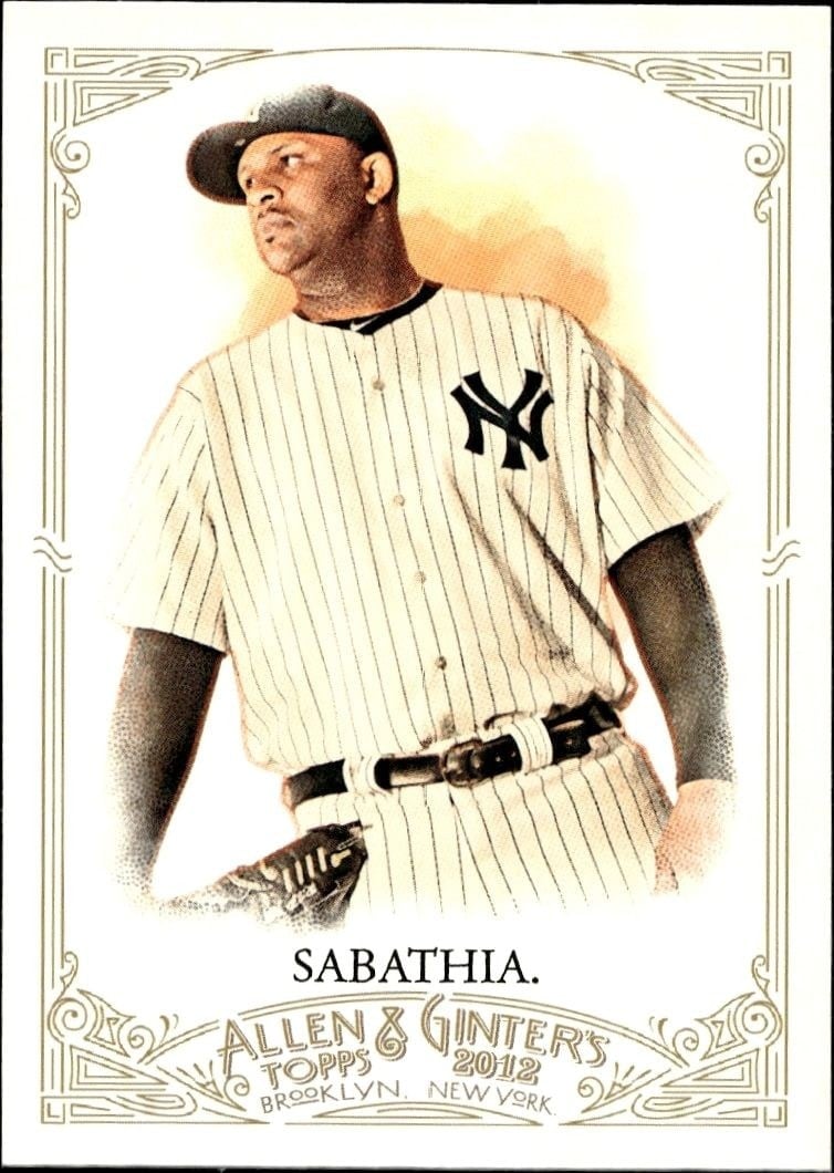 2012 Topps Allen & Ginter CC Sabathia #223 trading card