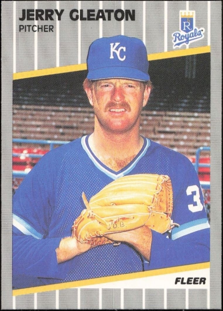 Jerry Gleaton 1989 Fleer #282 Baseball Trading Card - Front 1989 Fleer Jerry Gleaton #282 baseball trading card front