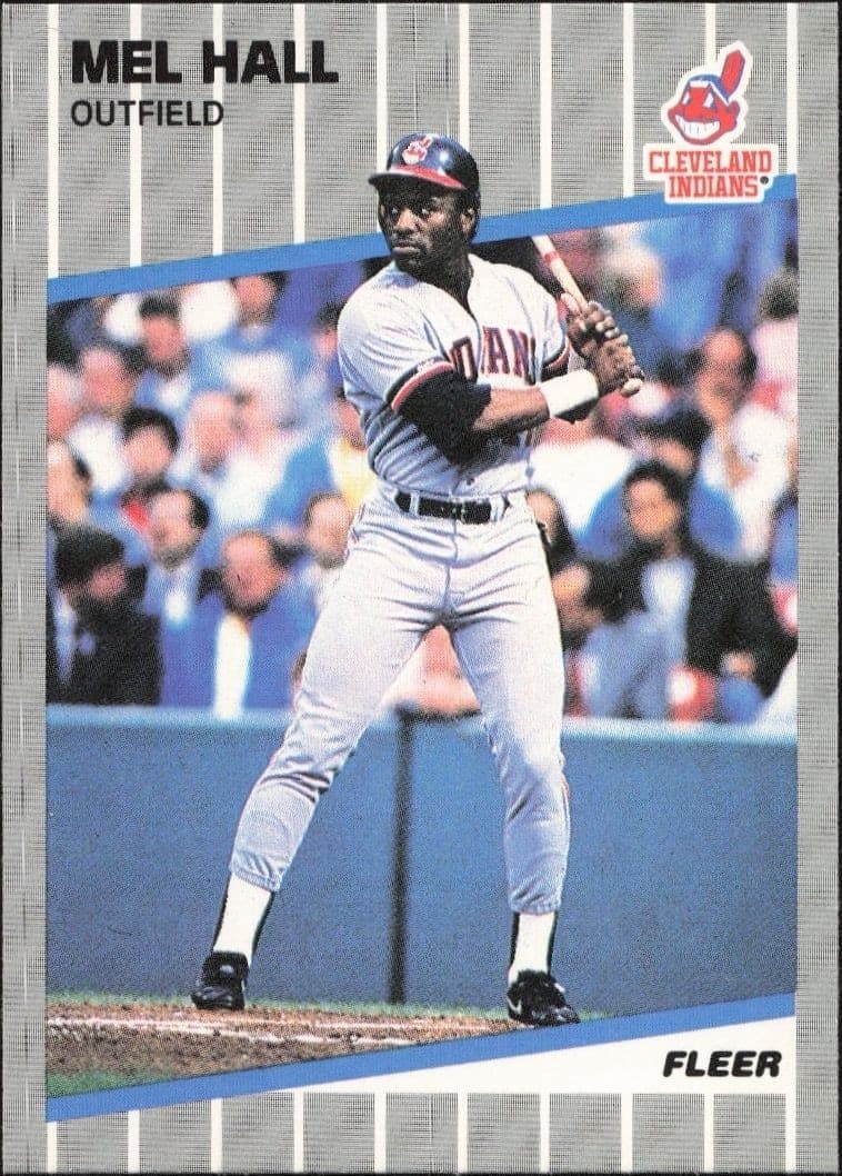 1989 Fleer Mel Hall #406 trading card