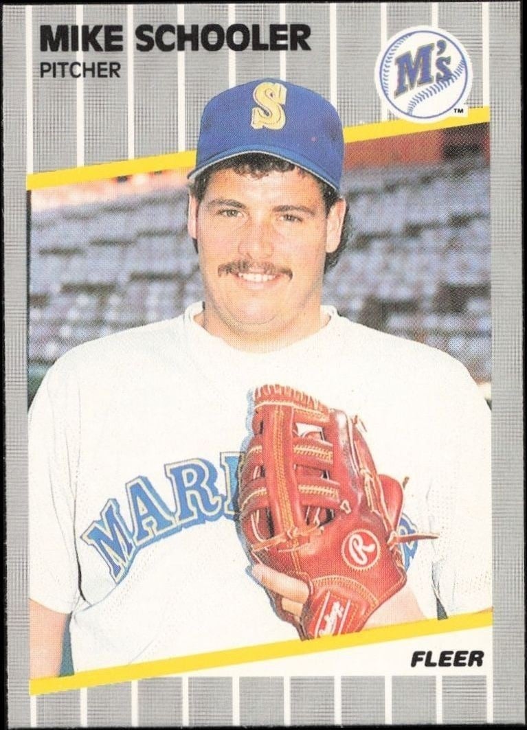 1989 Fleer Mike Schooler #559 trading card