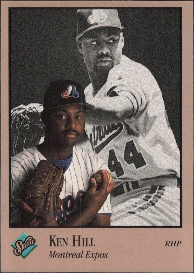 Ken Hill 1992 Leaf Studio #56 Baseball Trading Card - Front 1992 Leaf Studio Ken Hill #56 baseball trading card front