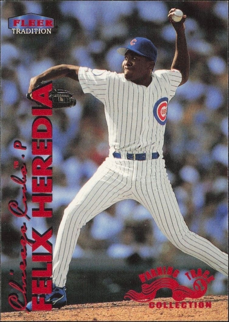 1999 Fleer Felix Heredia #477W trading card