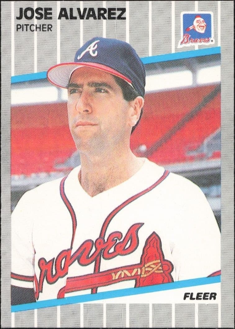 1989 Fleer Jose Alvarez #585 trading card
