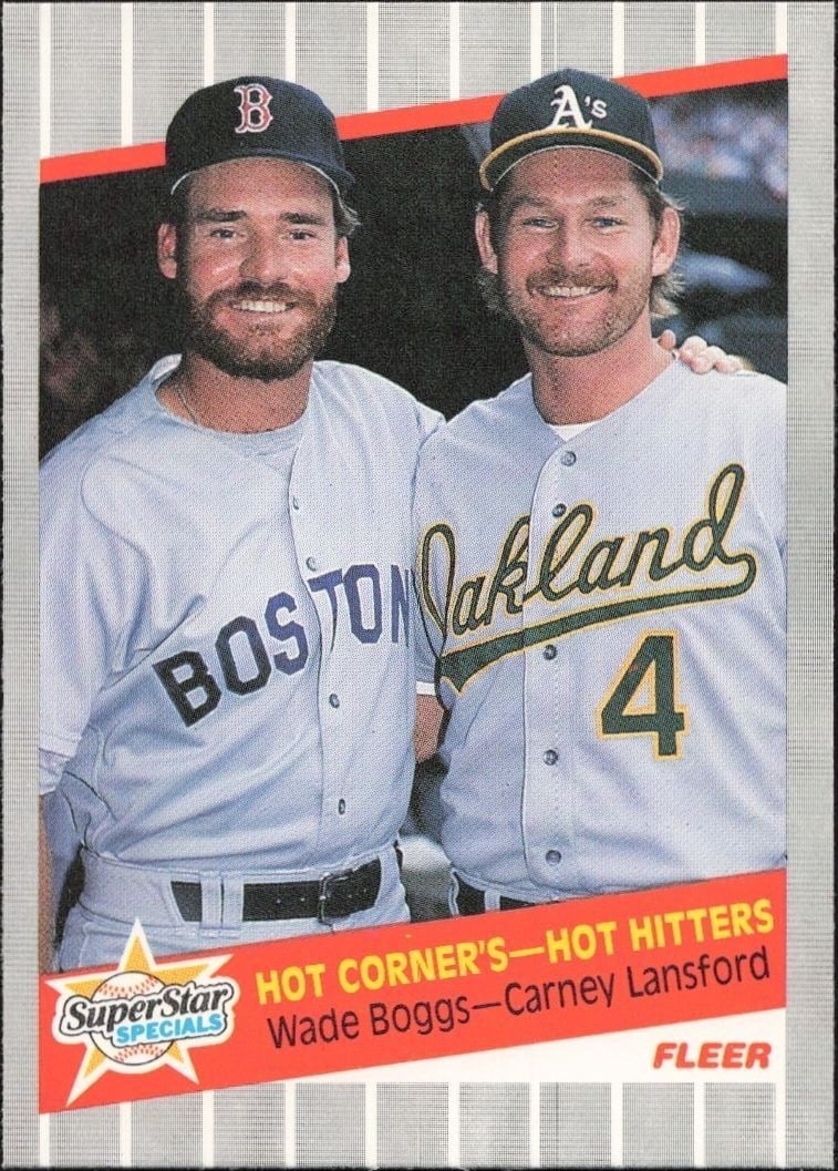 Wade Boggs 1989 Fleer #633 Baseball Trading Card - Front 1989 Fleer Wade Boggs #633 baseball trading card front