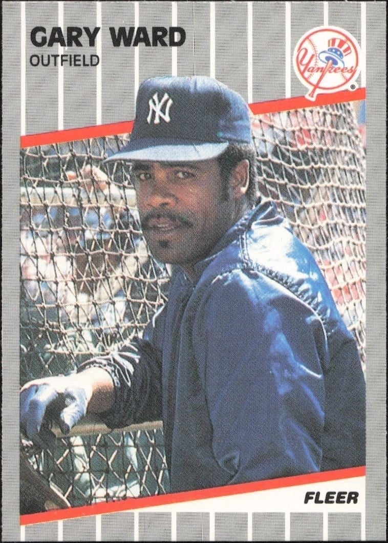 Gary Ward 1989 Fleer #273 Baseball Trading Card - Front 1989 Fleer Gary Ward #273 baseball trading card front