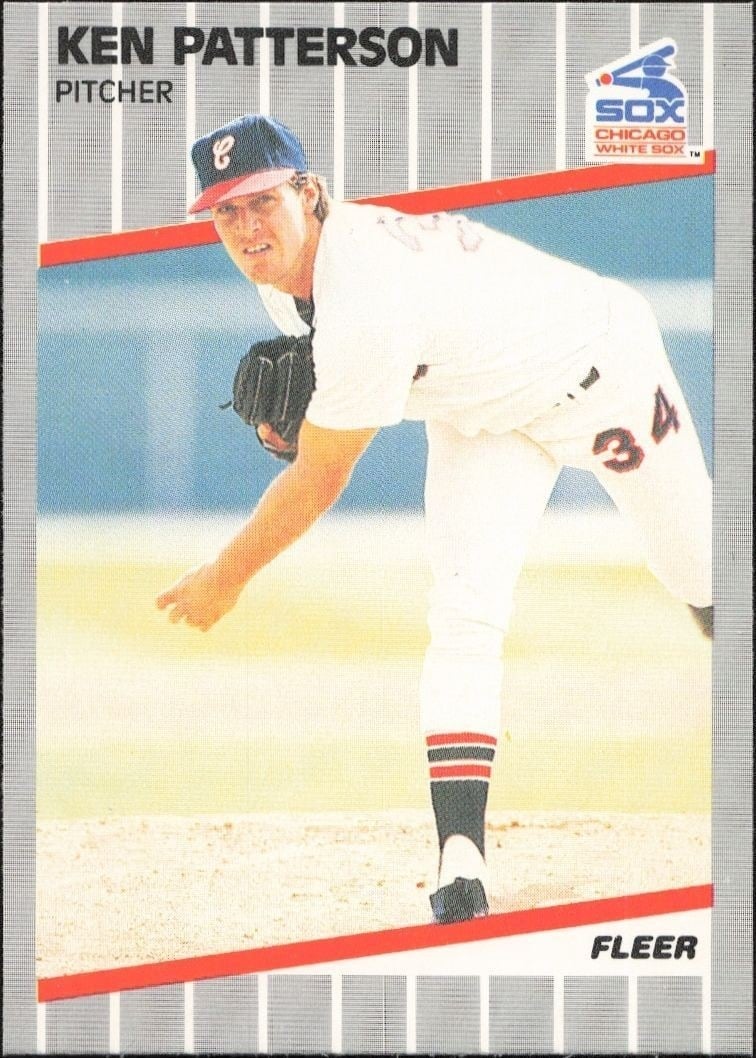 Ken Patterson 1989 Fleer #508 Baseball Trading Card - Front 1989 Fleer Ken Patterson #508 baseball trading card front