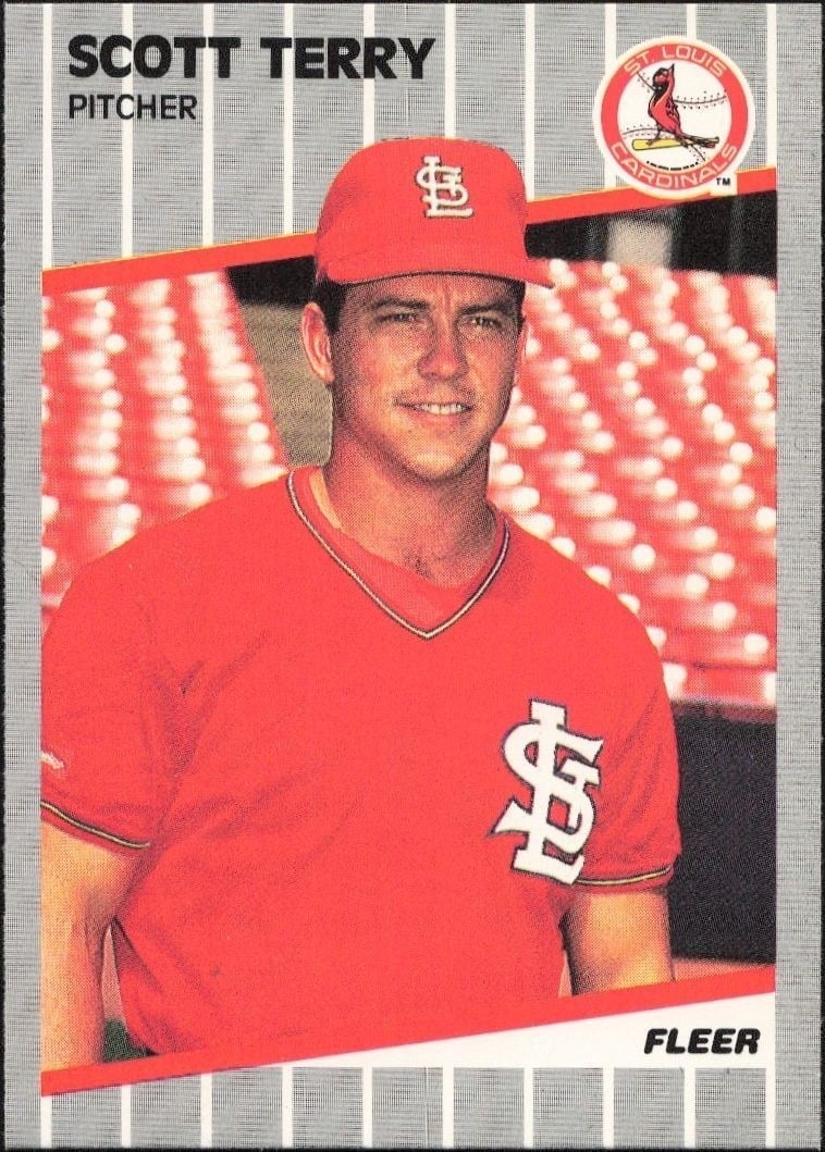 Scott Terry 1989 Fleer #464 Baseball Trading Card - Front 1989 Fleer Scott Terry #464 baseball trading card front