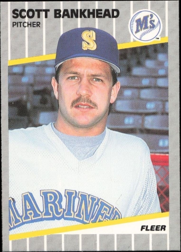 Scott Bankhead 1989 Fleer #539 Baseball Trading Card - Front 1989 Fleer Scott Bankhead #539 baseball trading card front
