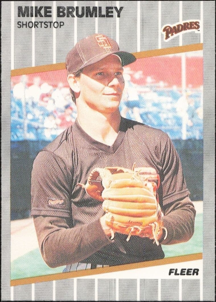 1989 Fleer Mike Brumley #302 trading card