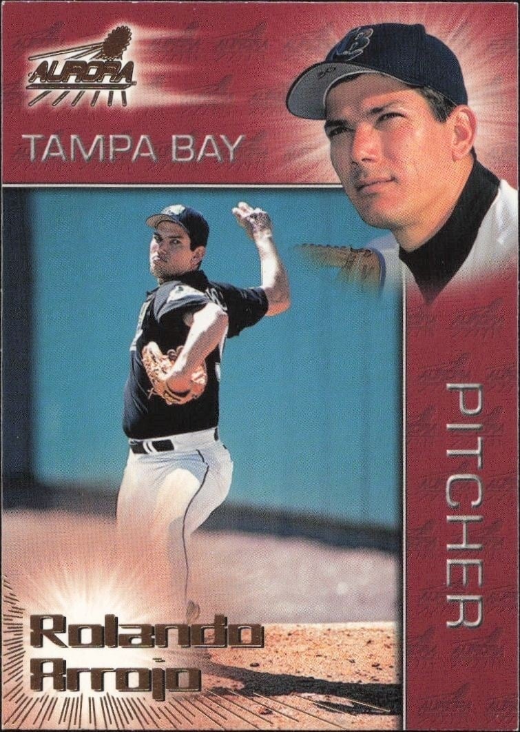 Rolando Arrojo 1998 Pacific Aurora #78 Baseball Trading Card - Front 1998 Pacific Aurora Rolando Arrojo #78 baseball trading card front