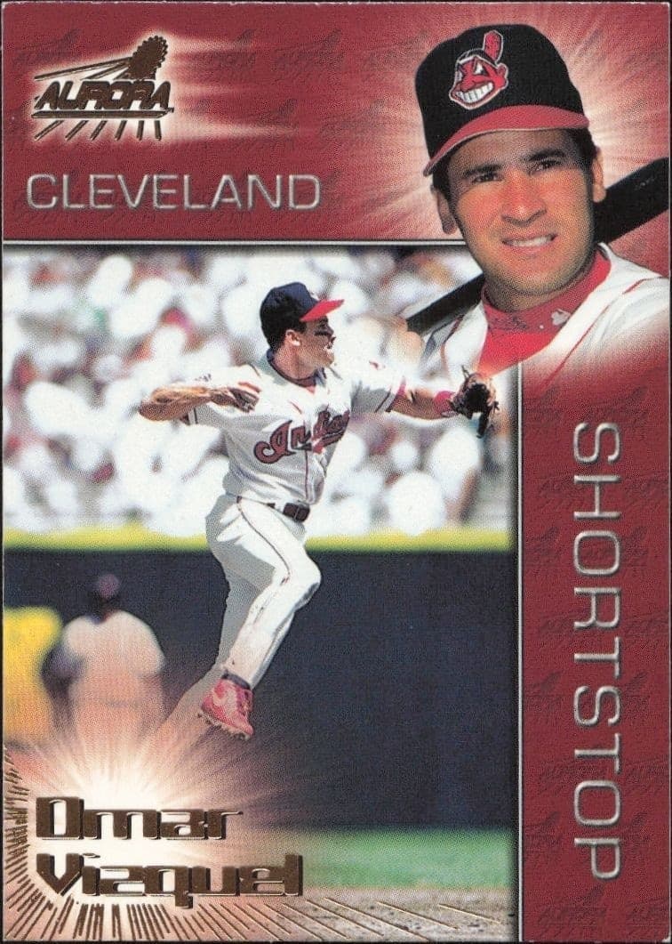 1998 Pacific Aurora Omar Vizquel #34 trading card