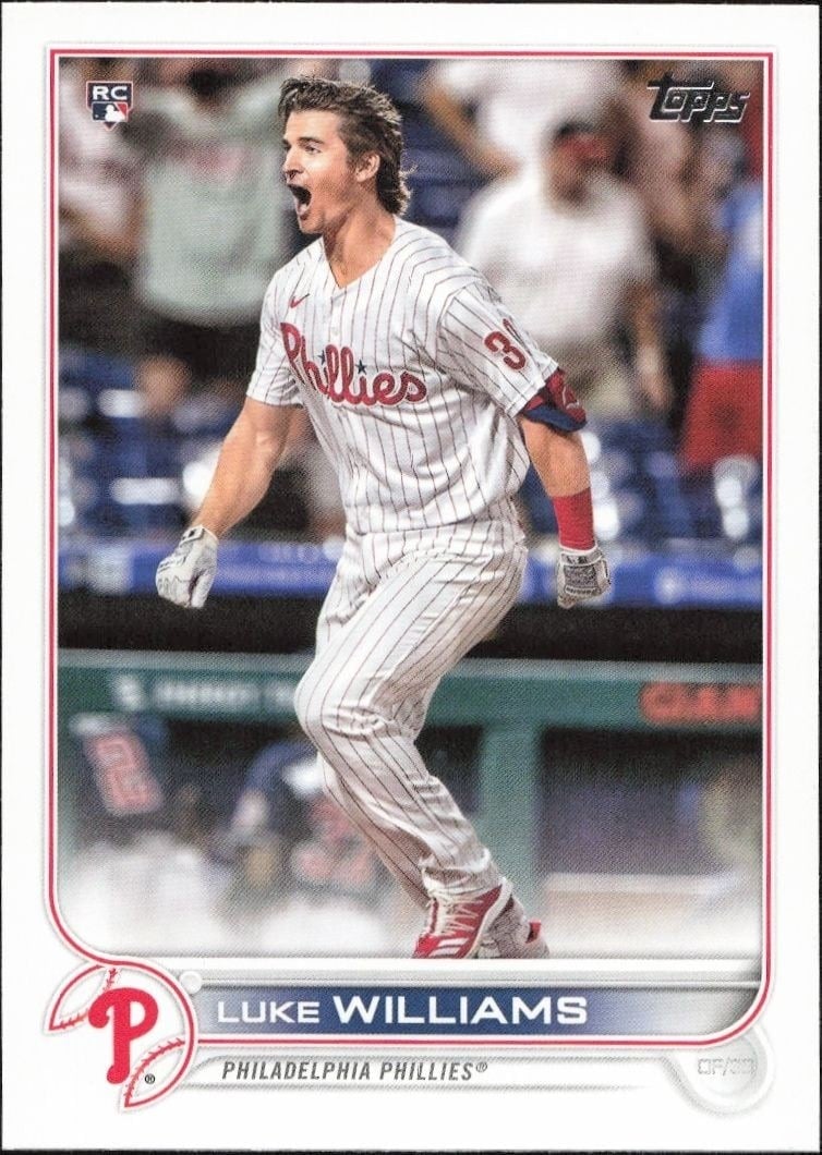 Luke Williams 2022 Topps #62 Baseball Trading Card - Front 2022 Topps Luke Williams #62 baseball trading card front
