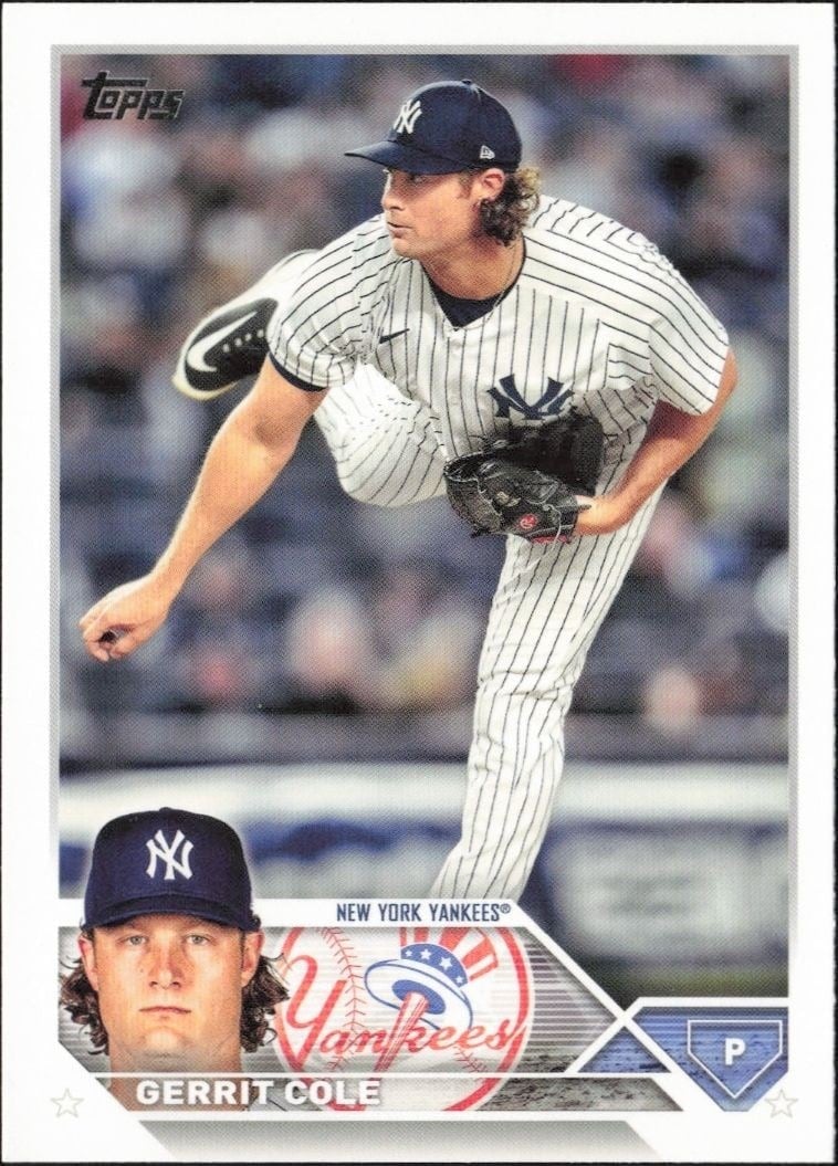 2023 Topps Series 1 Gerrit Cole #45 trading card