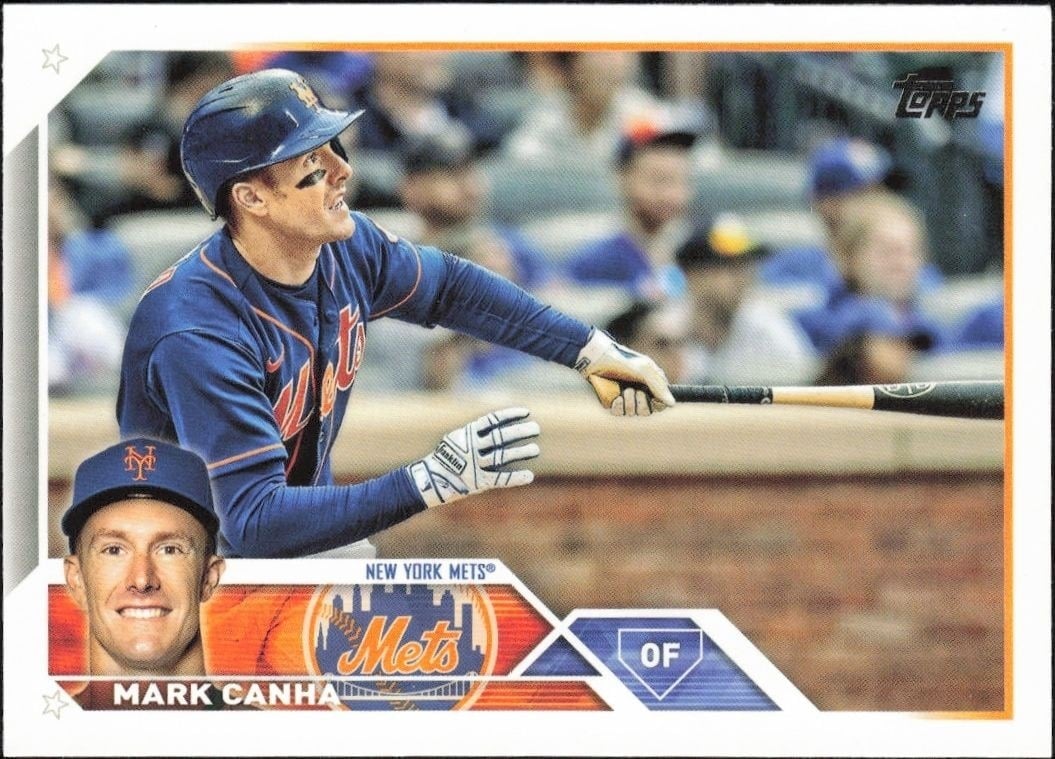Mark Canha 2023 Topps #329 Baseball Trading Card - Front 2023 Topps Mark Canha #329 baseball trading card front