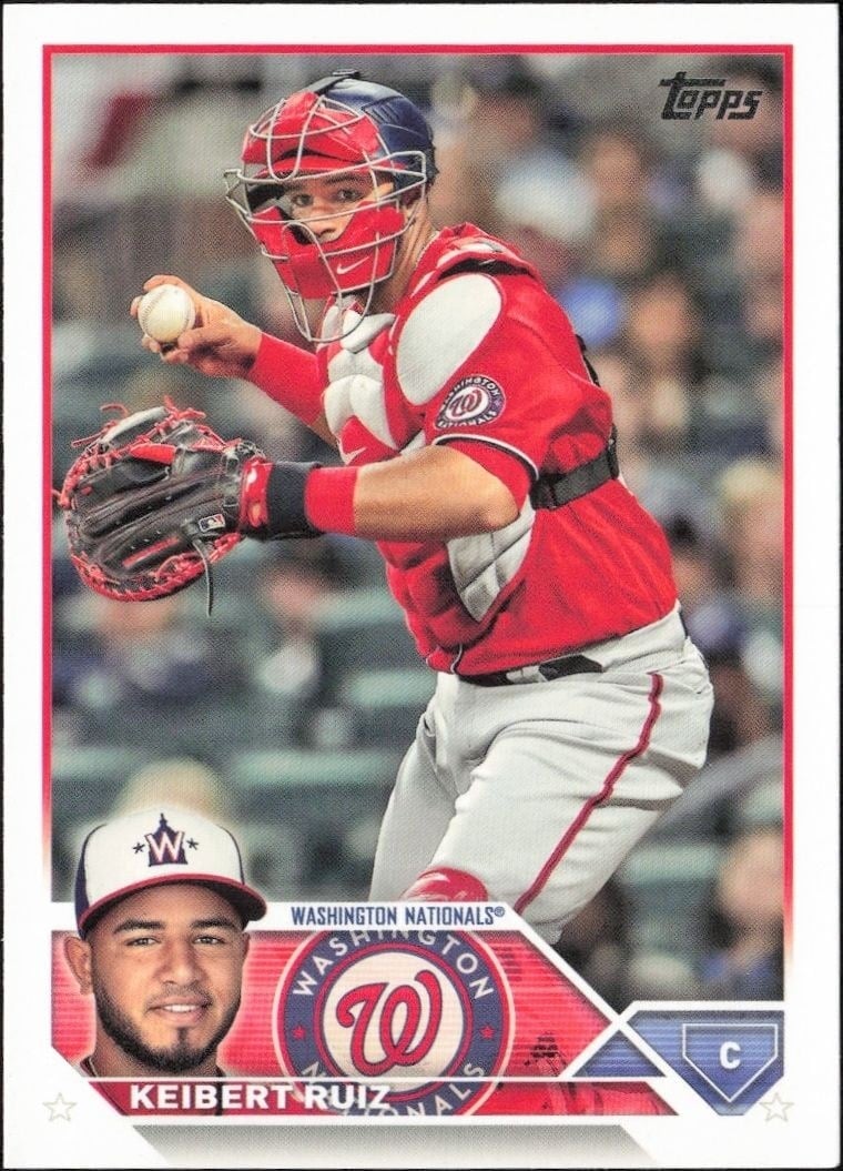 Keibert Ruiz 2023 Topps #130 Baseball Trading Card - Front 2023 Topps Keibert Ruiz #130 baseball trading card front