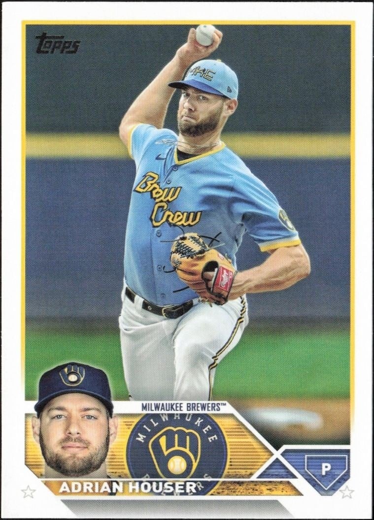 2023 Topps Series 1 Adrian Houser #323 trading card
