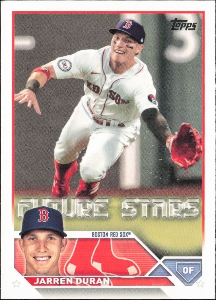 Jarren Duran 2023 Topps #242 Baseball Trading Card - Front 2023 Topps Jarren Duran #242 baseball trading card front