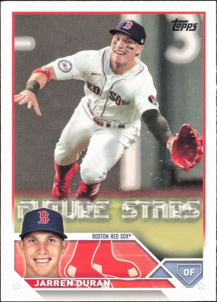 Jarren Duran 2023 Topps #242 Baseball Trading Card - Front 2023 Topps Jarren Duran #242 baseball trading card front