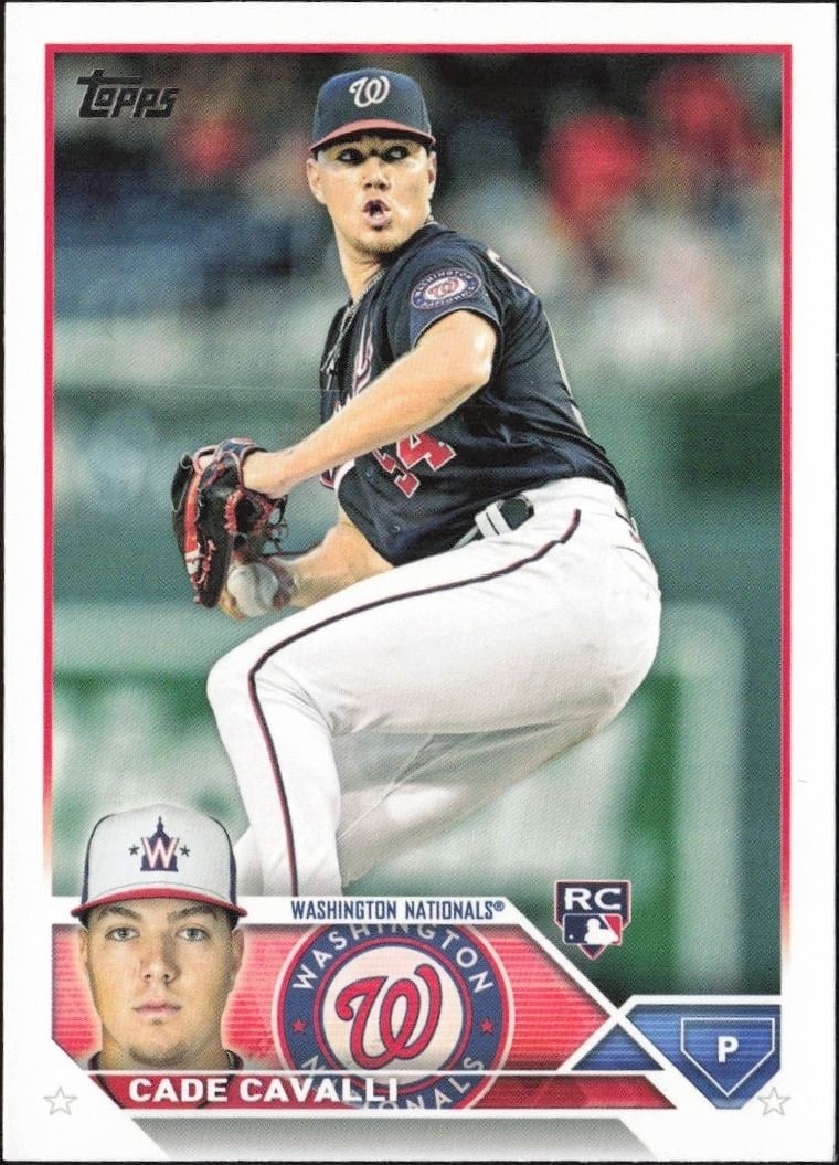 2023 Topps Series 1 Cade Cavalli #320 trading card