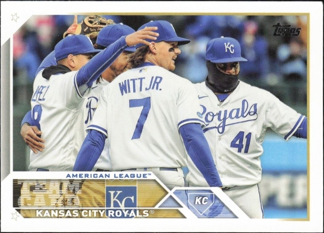 Kansas City Royals 2023 Topps #134 Baseball Trading Card - Front 2023 Topps Kansas City Royals #134 baseball trading card front