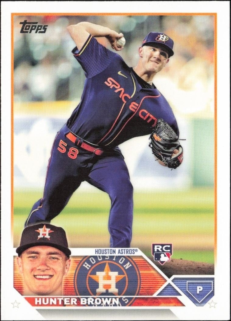 2023 Topps Series 1 Hunter Brown #111 trading card