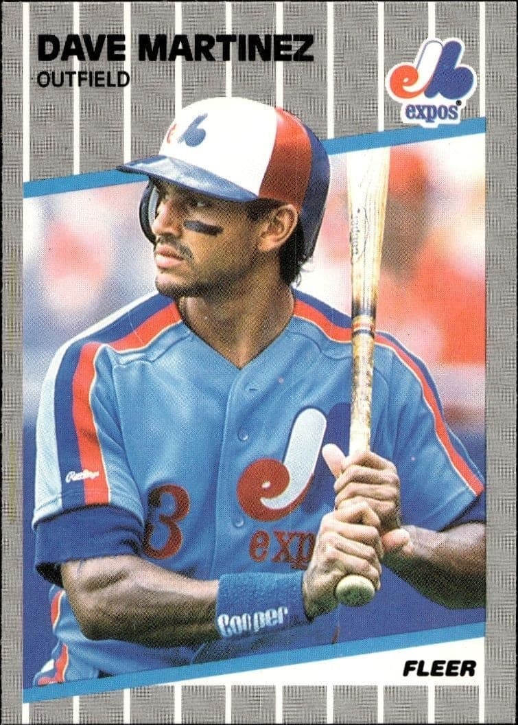 1989 Fleer Dave Martinez #384 trading card