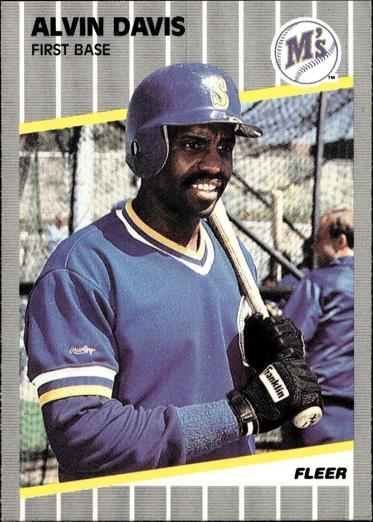 Alvin Davis 1989 Fleer #546 Baseball Trading Card - Front 1989 Fleer Alvin Davis #546 baseball trading card front