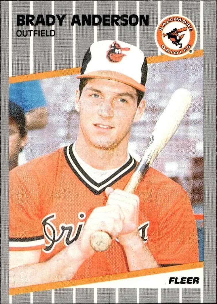 1989 Fleer Brady Anderson #606 trading card
