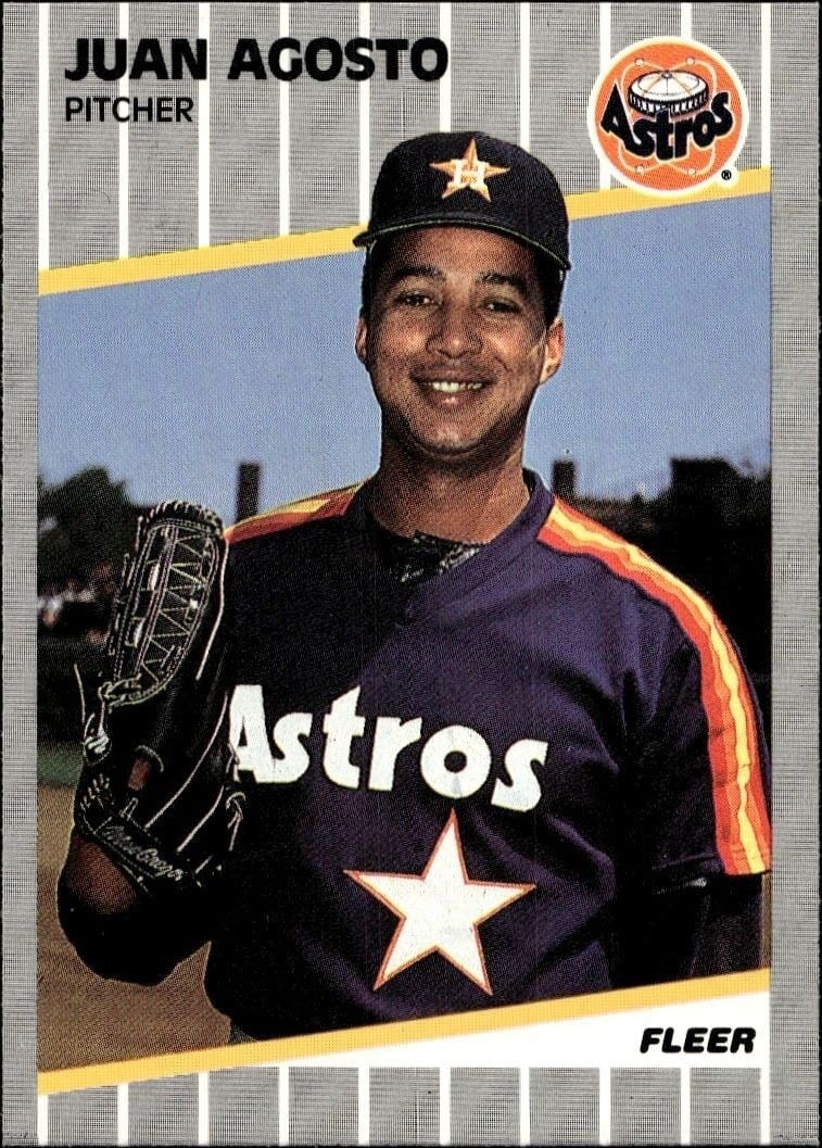 1989 Fleer Juan Agosto #348 trading card