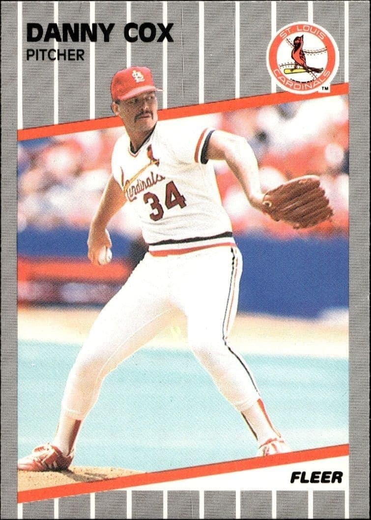 1989 Fleer Danny Cox #447 trading card