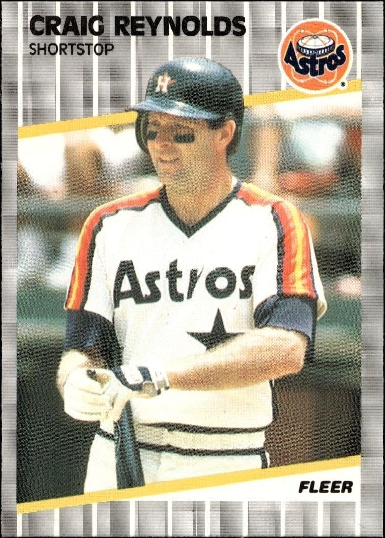 1989 Fleer Craig Reynolds #366 trading card