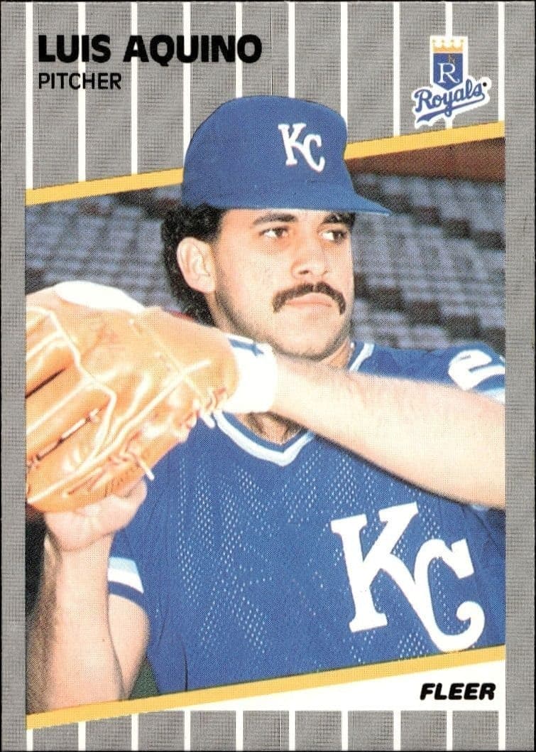 1989 Fleer Luis Aquino #275 trading card