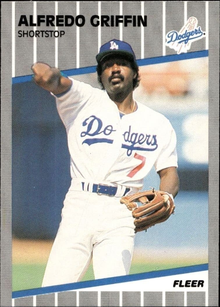 1989 Fleer Alfredo Griffin #58 trading card