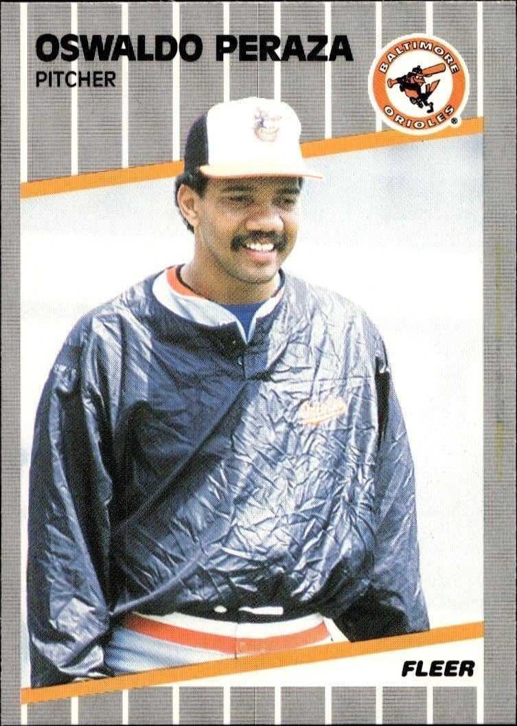 1989 Fleer Oswaldo Peraza #615 trading card