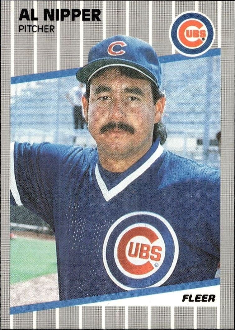 Al Nipper 1989 Fleer #433 Baseball Trading Card - Front 1989 Fleer Al Nipper #433 baseball trading card front