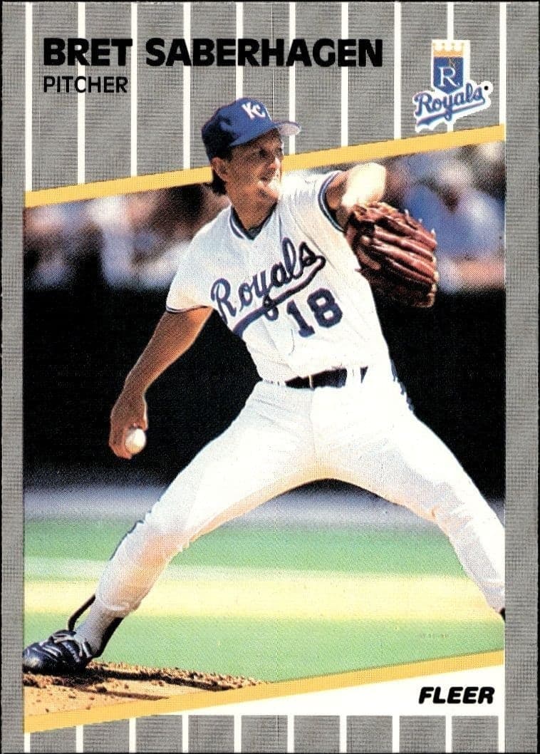 1989 Fleer Bret Saberhagen #291 trading card
