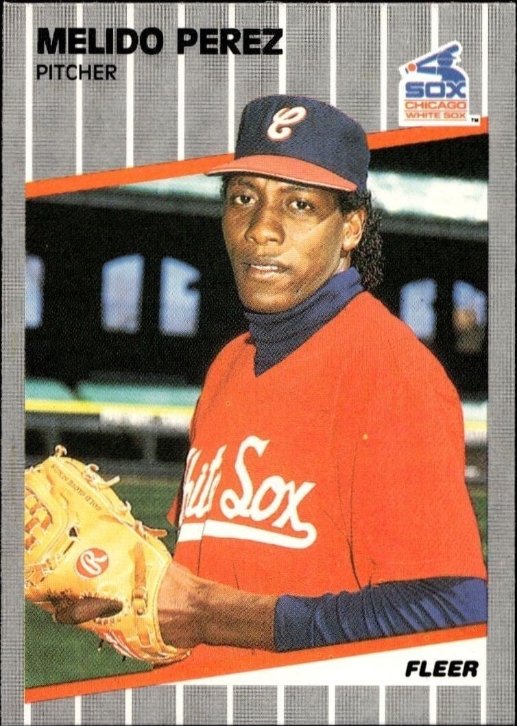 1989 Fleer Melido Perez #509 trading card