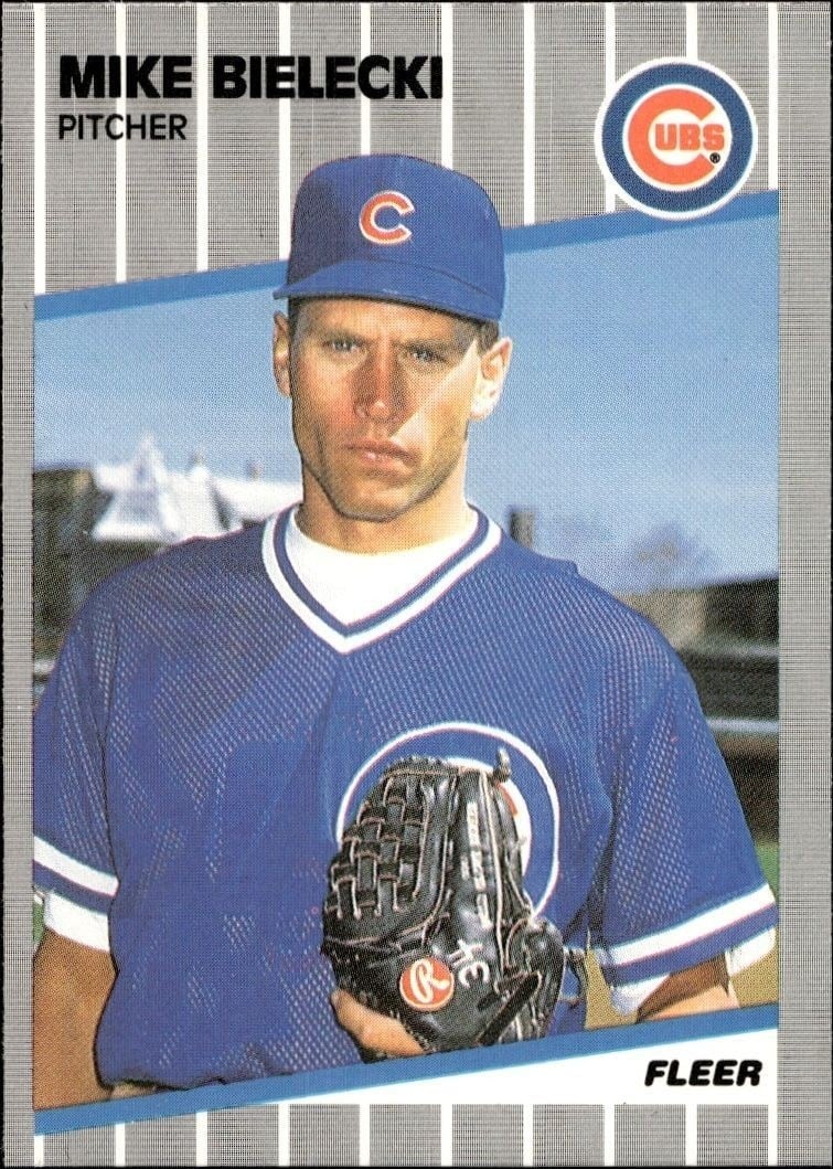 1989 Fleer Mike Bielecki #419 trading card