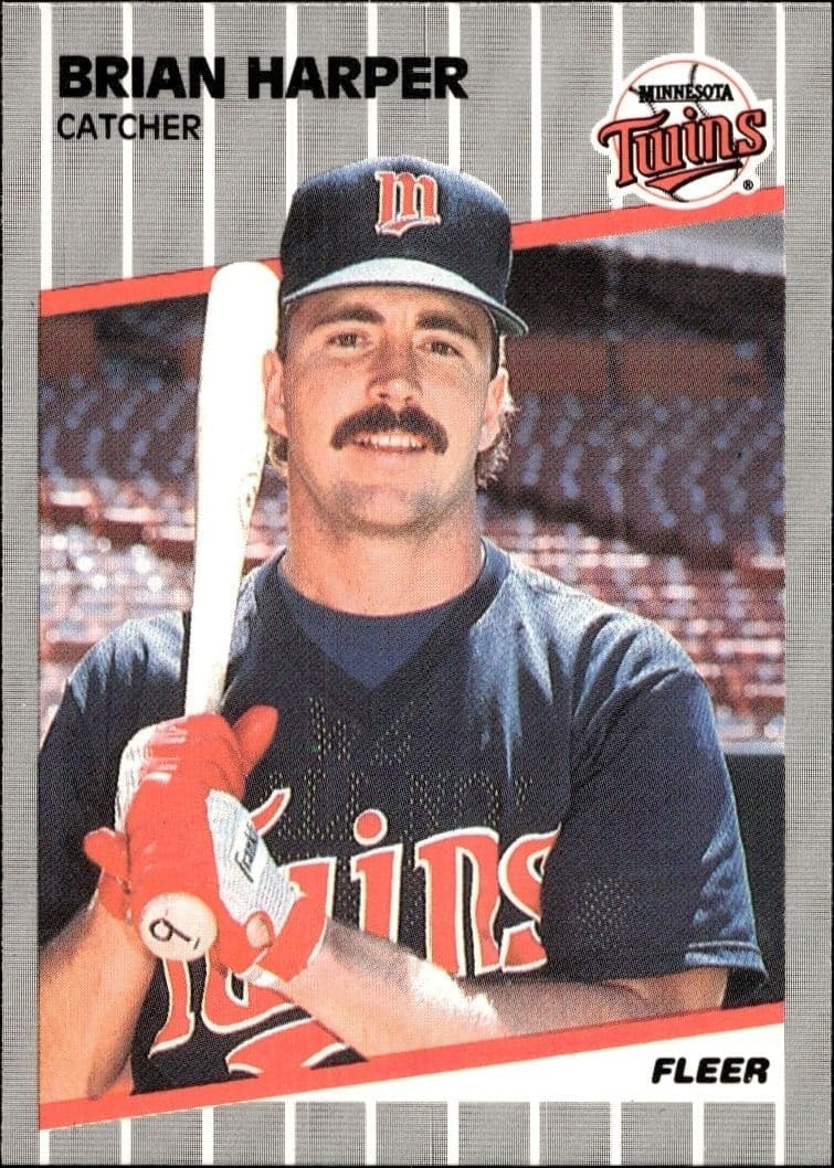1989 Fleer Brian Harper #114 trading card