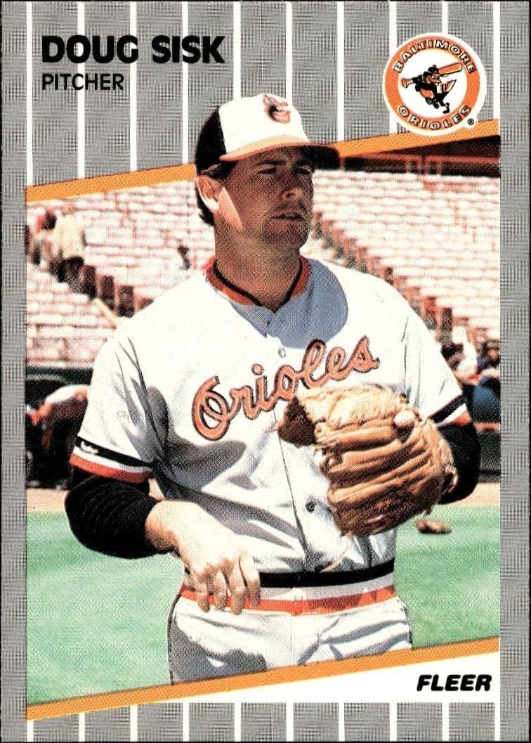 1989 Fleer Doug Sisk #621 trading card