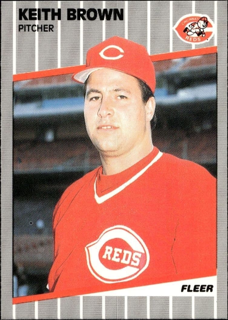 1989 Fleer Keith Brown #154 trading card