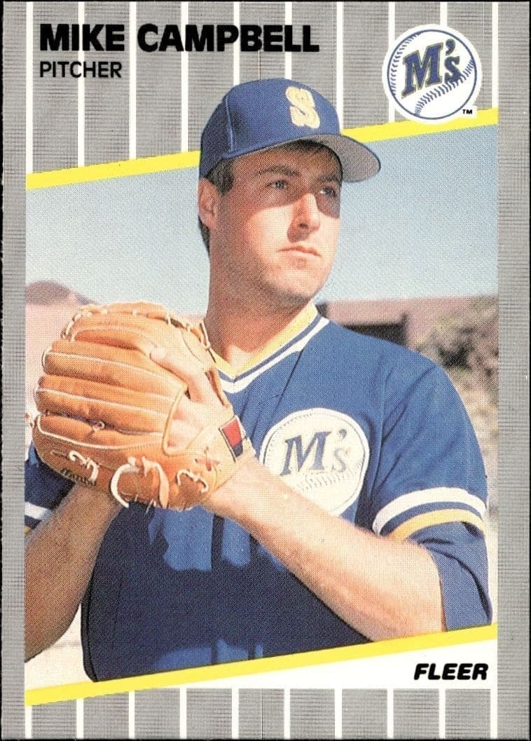 1989 Fleer Mike Campbell #543 trading card