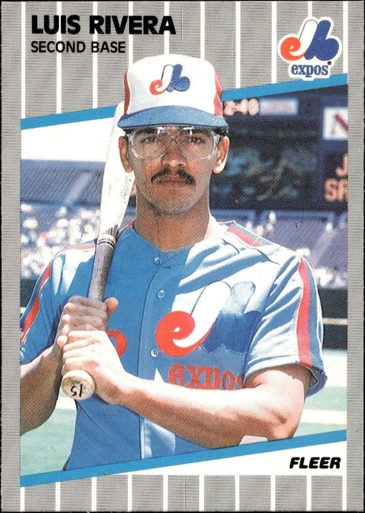 1989 Fleer Luis Rivera #392 trading card