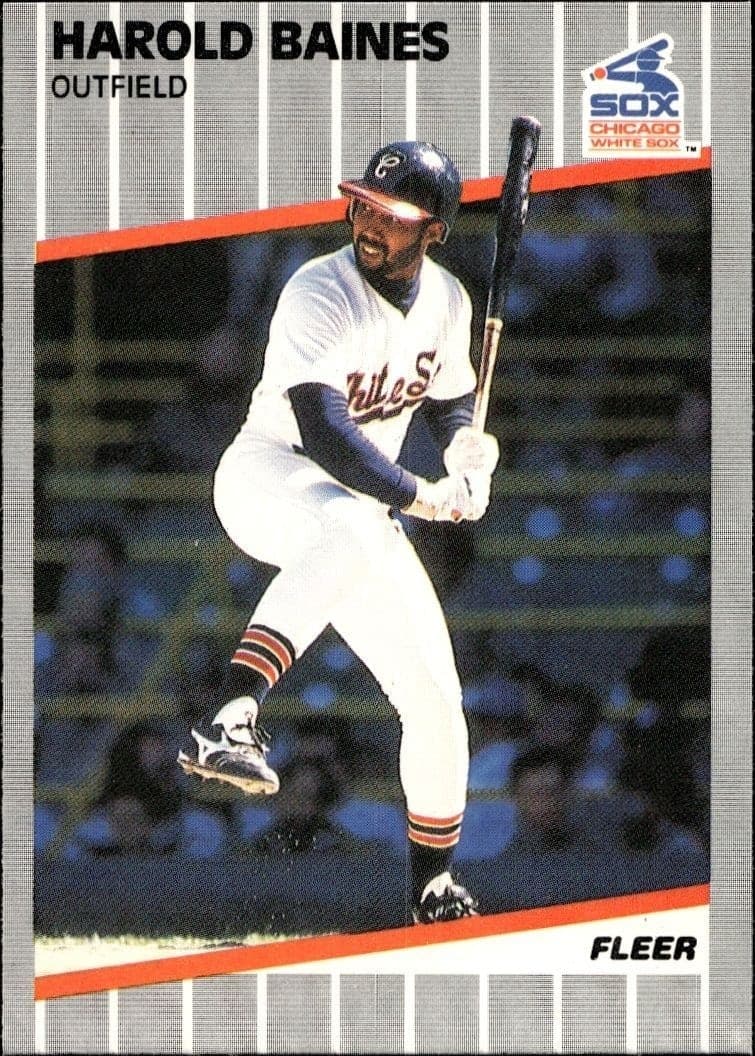 1989 Fleer Harold Baines #491 trading card