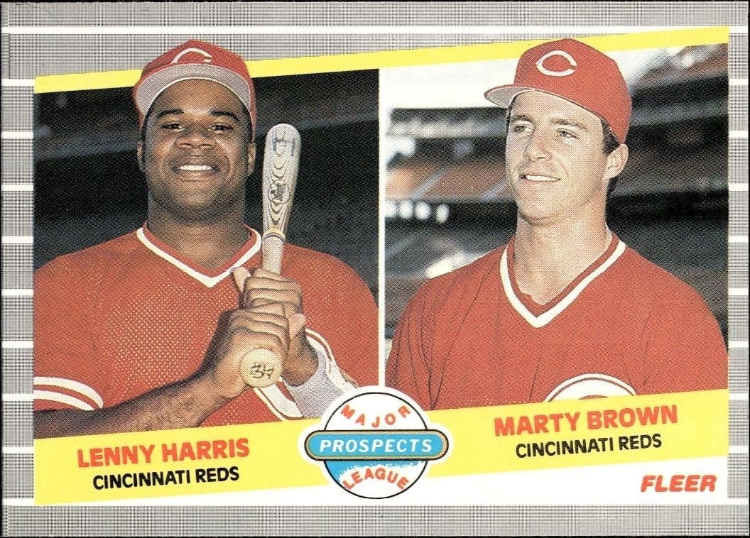 1989 Fleer Lenny Harris #645 trading card