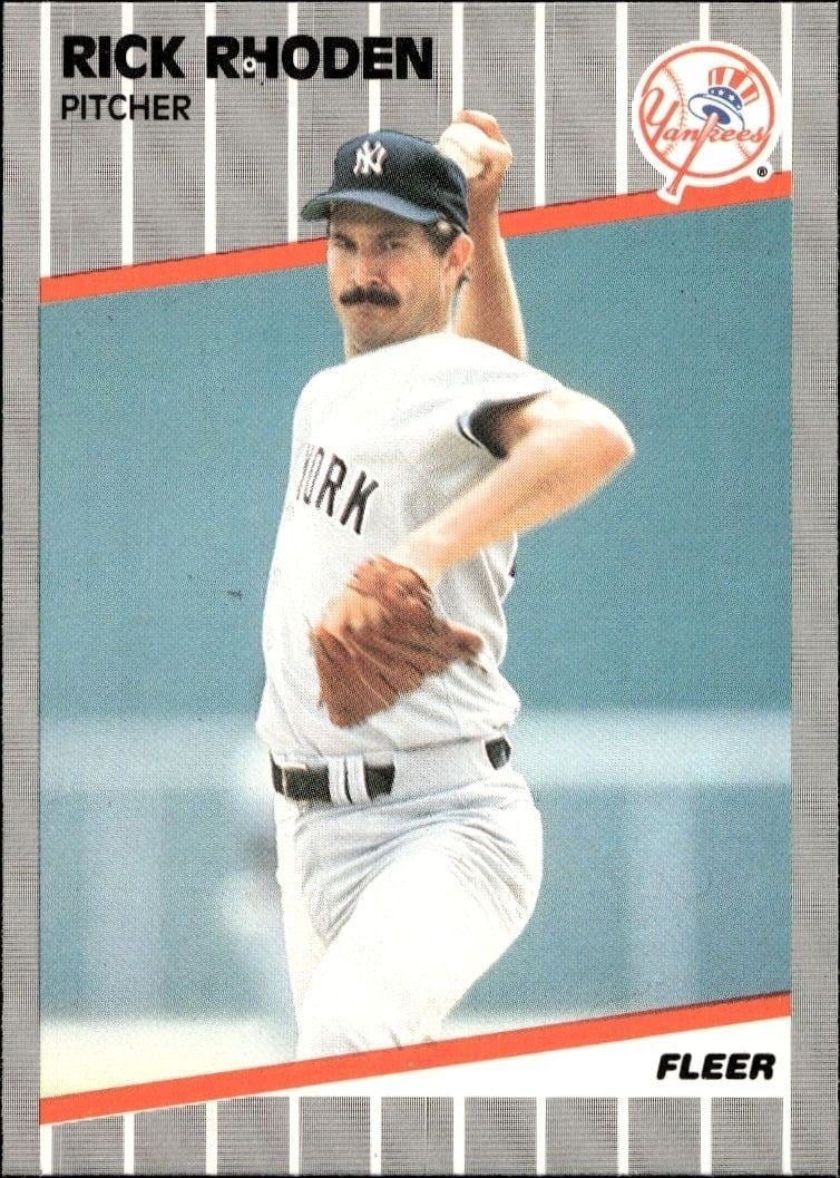 Rick Rhoden 1989 Fleer #266 Baseball Trading Card - Front 1989 Fleer Rick Rhoden #266 baseball trading card front